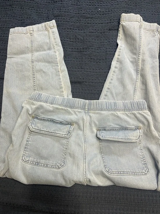 Banana Republic Light Blue Drawstring Denim Joggers - Picture 3 of 3